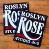 Roslyn Rose studio sign - Rochester, NY