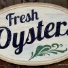 Simeon's Restaurant Fresh Oysters sign - Ithaca, NY