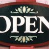 Viviani's restaurant open sign - Gt. Barrington, MA