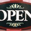 Viviani's restaurant open sign - Gt. Barrington, MA